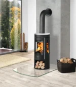 Poêle à bois JUSTUS Mino trios 2.0 noir / blanc  5.5 kW
