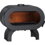 Poêle à bois INVICTA Fifty sur arche anthracite 10 kW