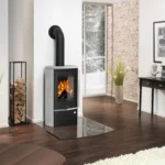 Poêle à bois JUSTUS Reno r noir / gris 6 kW
