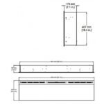 Cheminée Électrique Design Optiflame Insert Mural Prism 1100w Longueur 188 Cm Dimplex – Image 3