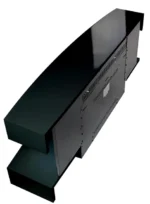 Chemin'Arte Cheminée électrique Murale Lounge Noire 120 cm, Effet flamme LED – Image 3