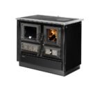 Cuisinière à Bois JUSTUS Design Esprit d'Antan Noire 7 Kw gauche