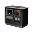 Cuisinière à Bois JUSTUS Design Esprit d'Antan Noire 7 Kw gauche