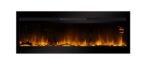 Chemin'Arte Cheminée électrique encastrable Élysée XXL 120 cm, Effet flamme LED