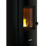 Poêle à granulés FREEPOINT Chrome noir 7kW – Image 3