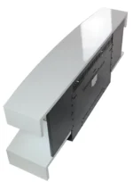 Chemin'Arte Cheminée électrique Murale Lounge Blanche 120 cm, Effet flamme LED – Image 3