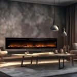 Chemin'Arte Cheminée électrique encastrable Élysée Infinity 228 cm, Effet flamme