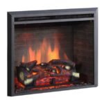 BALDERIA cheminée électrique Calida 26" | Cheminée mural avec flammes 3D, chauffage 2000W, éclairage LED | Télécommande, minuteur, thermostat – Image 3