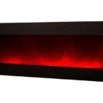 Chemin'Arte Cheminée électrique Murale Volcano 5XL 180 cm, Effet flamme LED