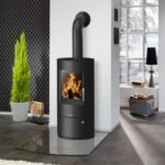 Poêle à bois JUSTUS Austin noir 7 kW
