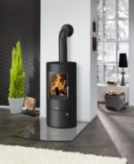 Poêle à bois JUSTUS Austin noir 7 kW
