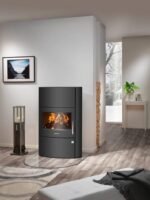 Poêle à bois JUSTUS Agero w+ noir 7 kW
