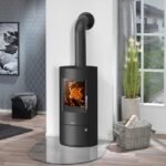 Poêle à bois JUSTUS Austin noir 5 kW
