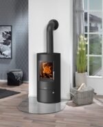 Poêle à bois JUSTUS Austin noir 5 kW