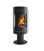 Poêle à bois JUSTUS Meva noir 5.5 kW