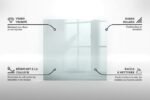Plaque de verre pour protéger le sol de la cheminée, support de cheminée, design moderne | Transparent | Rectangle | 80x60 – Image 5
