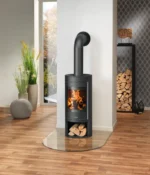 Poêle à bûche JUSTUS Mino Top 2.0 noir 5.5 kW