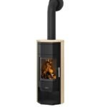 Poêle à bois JUSTUS Usedom w+ 2.0 noir / beige 5 kW