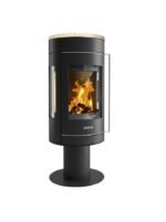 Poêle à bois JUSTUS Meva noir / beige 5.5 kW