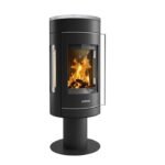 Poêle à bois JUSTUS Meva noir / gris 5.5 kW