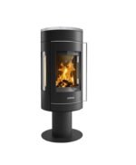 Poêle à bois JUSTUS Meva noir / gris 5.5 kW