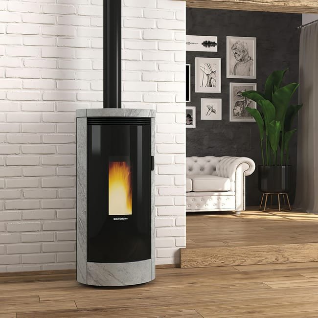 media-78.jpg Poêle à granulés EXTRAFLAME Debby gris 9.7 kW – Image 1