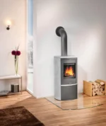 Poêle à bois JUSTUS Reno r anthracite 6 kW