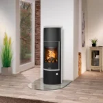 Poêle à bois JUSTUS Faro w+ 2.0 noir / beige 7 kW