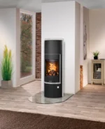 Poêle à bois JUSTUS Faro w+ 2.0 noir / beige 7 kW