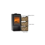 Poêle à bois ETNA Domino avec range bûche et module 3 étages - 8.5 Kw – Image 3