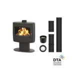 Pack poêle à bois Eliot Godin Sortie dessus 8 Kw