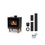 Pack poêle à bois ETNA Iseo Sortie dessus - 11 Kw