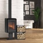 Poêle à bois ETNA Domino avec pied et module 2 étages - 8.5 Kw