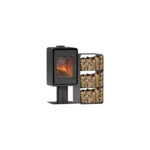 Poêle à bois ETNA Domino avec pied et range bûches 3 étages - 8.5 Kw – Image 2