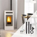 Pack poêle à granulés canalisable Cayenne + Kit de raccordement sortie arrière 14 Kw – Image 3