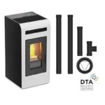Pack poêle à granulés canalisable Cayenne + Kit de raccordement sortie arrière 14 Kw – Image 11
