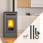 Pack Poêle à granulés canalisable ETNA LUXE Cayenne + Kit de raccordement sortie arrière - 16 Kw – Image 17