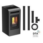 Pack Poêle à granulés canalisable ETNA LUXE Cayenne + Kit de raccordement sortie arrière - 16 Kw – Image 4