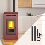 Pack Poêle à granulés canalisable ETNA LUXE Cayenne + Kit de raccordement sortie arrière - 16 Kw – Image 10