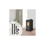 Pack poêle à granulés canalisable ETNA Nonza + Kit de raccordement sortie arrière 10 Kw