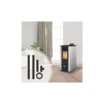 Pack poêle à granulés canalisable ETNA Nonza + Kit de raccordement sortie arrière 10 Kw – Image 3