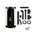Poêle à granulés étanche canalisable ETNA Luxe Anna + Kit conduits concentrique sortie arrière 12 Kw