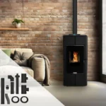 Poêle à granulés étanche canalisable Tendenza + Kit conduits concentrique sortie arrière 10 Kw – Image 2