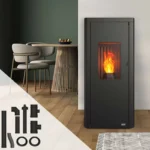 Pack poêle à granulés étanche Ottimo Silenzio + Kit conduits concentrique sortie arrière 9.2 Kw