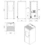 Pack poêle à granulés étanche Ottimo Silenzio + Kit conduits concentrique sortie arrière 9.2 Kw – Image 5
