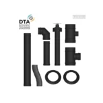 Pack Poêle à granulés étanche ETNA Vulcano EVO + Kit conduits concentrique sortie arrière  12 Kw – Image 5