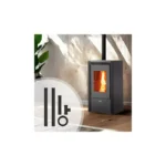 Pack poêle à granulés ETNA Little + Kit de raccordement sortie arrière 6 Kw – Image 2