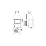Poêle à bois Panadero Atlas - 9.8 Kw – Image 3