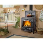 Poêle à bois La Nordica Isotta con cerchi Evo 11.9 Kw avec chauffe plat – Image 2
