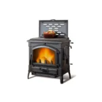 Poêle à bois La Nordica Isotta con cerchi Evo 11.9 Kw avec chauffe plat – Image 3